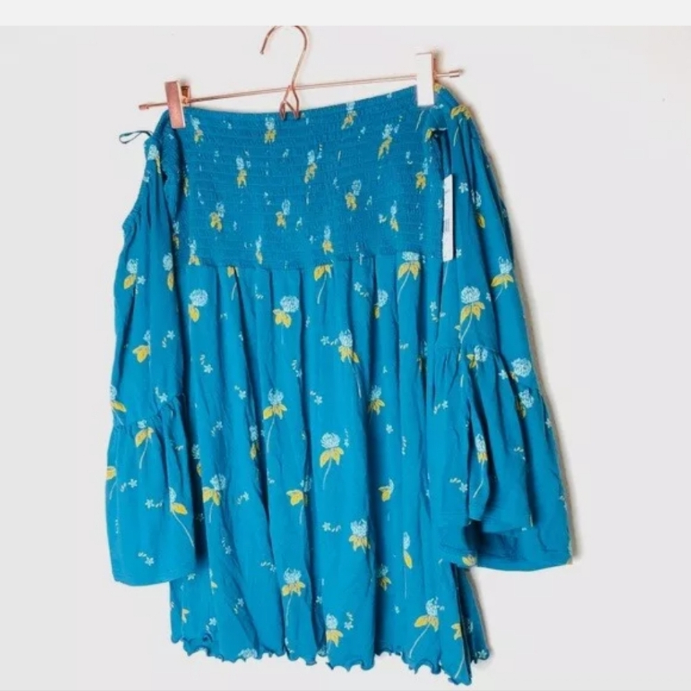 Free People Lana tunic in Ocean blue - Picture 3 of 7